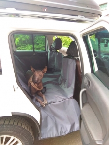 Автогамак Премиум для перевозки крупных собак от 20 кг, серый